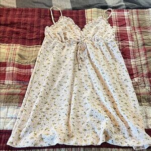 No Boundaries Floral Chemise with Lace Trim